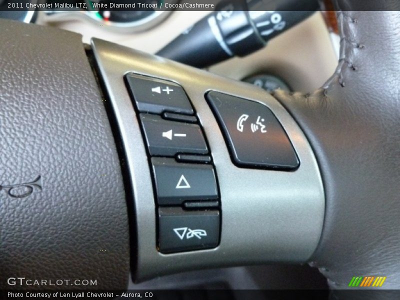 White Diamond Tricoat / Cocoa/Cashmere 2011 Chevrolet Malibu LTZ