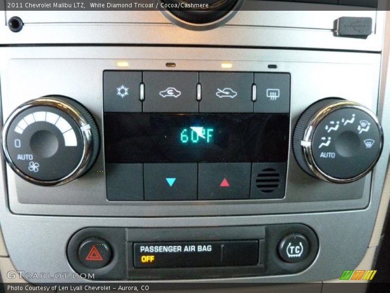 White Diamond Tricoat / Cocoa/Cashmere 2011 Chevrolet Malibu LTZ