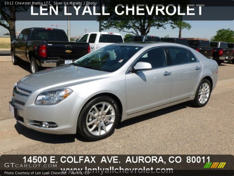 Silver Ice Metallic / Ebony 2012 Chevrolet Malibu LTZ