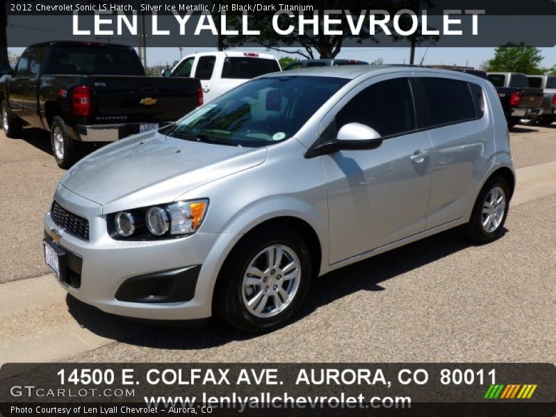 Silver Ice Metallic / Jet Black/Dark Titanium 2012 Chevrolet Sonic LS Hatch