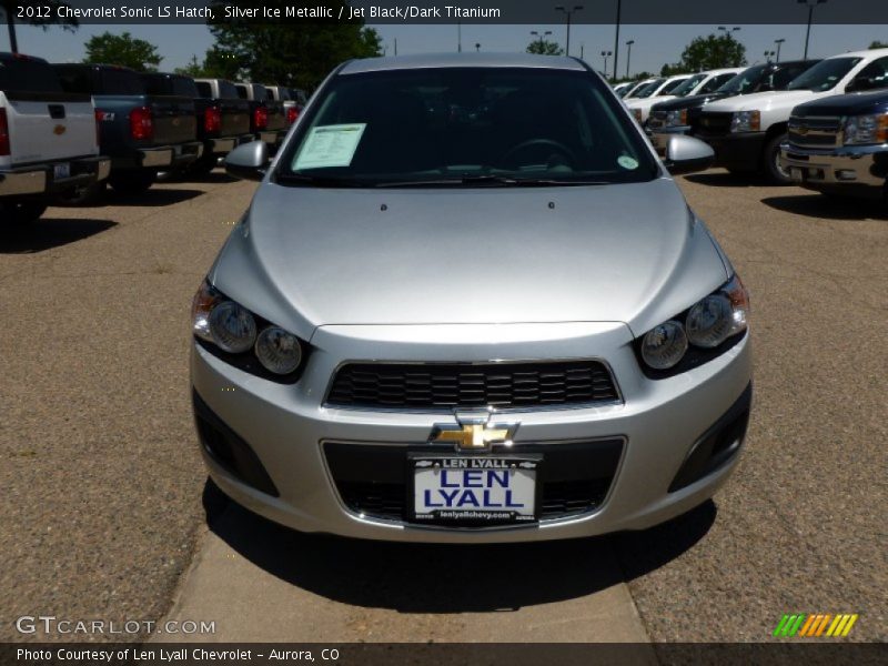 Silver Ice Metallic / Jet Black/Dark Titanium 2012 Chevrolet Sonic LS Hatch