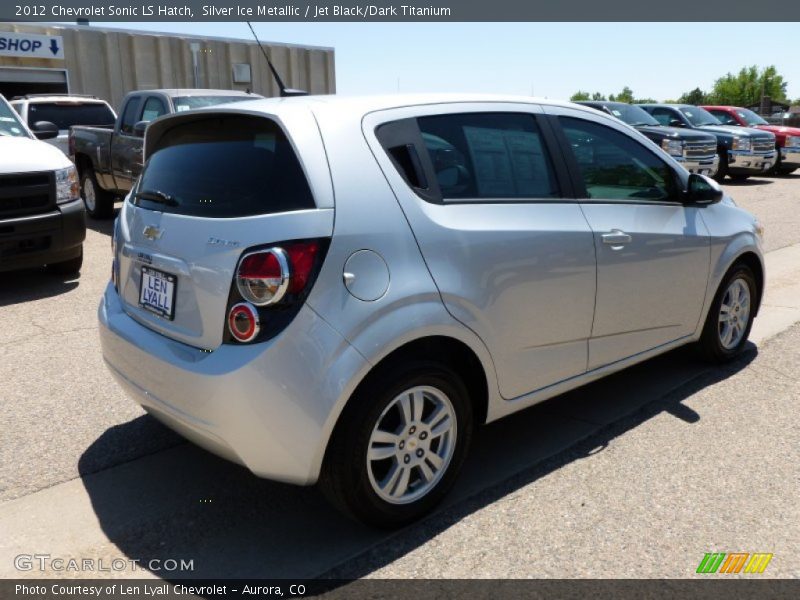 Silver Ice Metallic / Jet Black/Dark Titanium 2012 Chevrolet Sonic LS Hatch