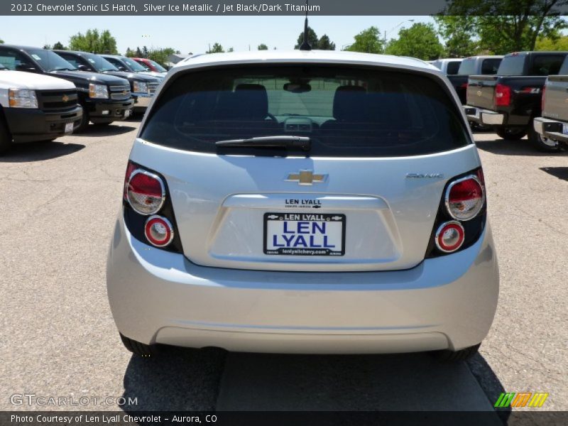 Silver Ice Metallic / Jet Black/Dark Titanium 2012 Chevrolet Sonic LS Hatch