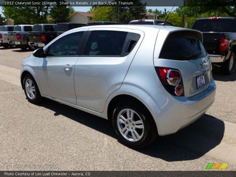 Silver Ice Metallic / Jet Black/Dark Titanium 2012 Chevrolet Sonic LS Hatch