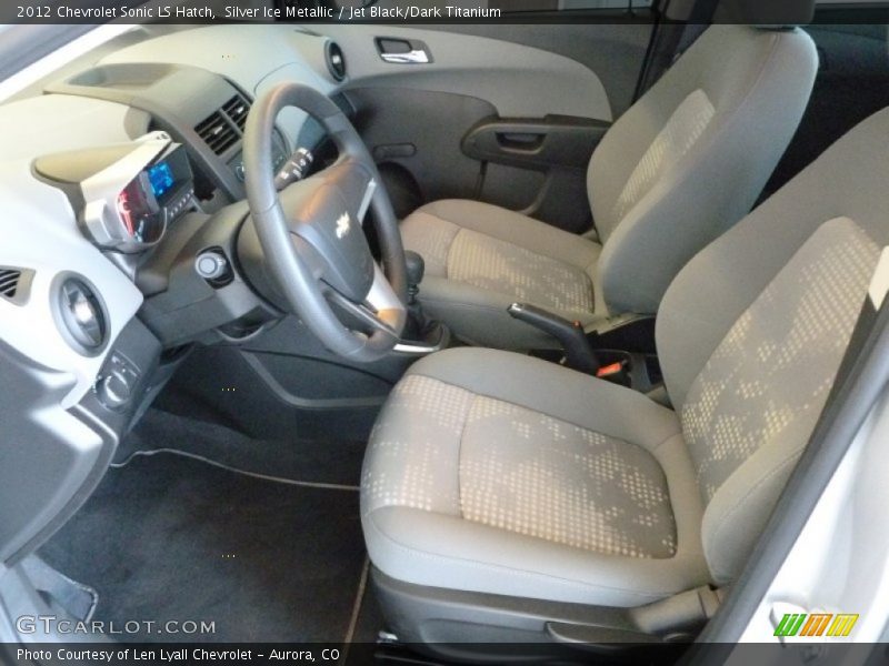 Silver Ice Metallic / Jet Black/Dark Titanium 2012 Chevrolet Sonic LS Hatch