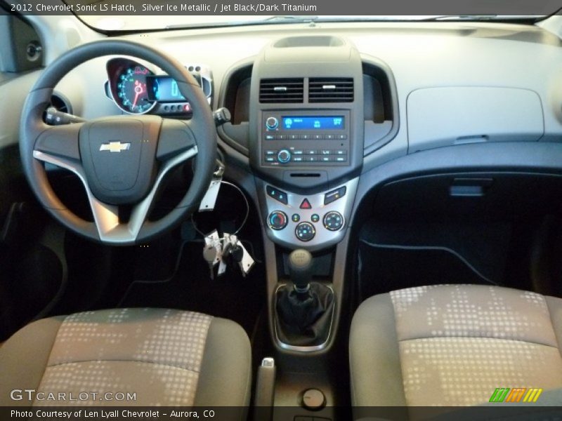 Silver Ice Metallic / Jet Black/Dark Titanium 2012 Chevrolet Sonic LS Hatch