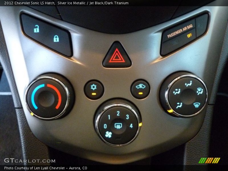 Silver Ice Metallic / Jet Black/Dark Titanium 2012 Chevrolet Sonic LS Hatch