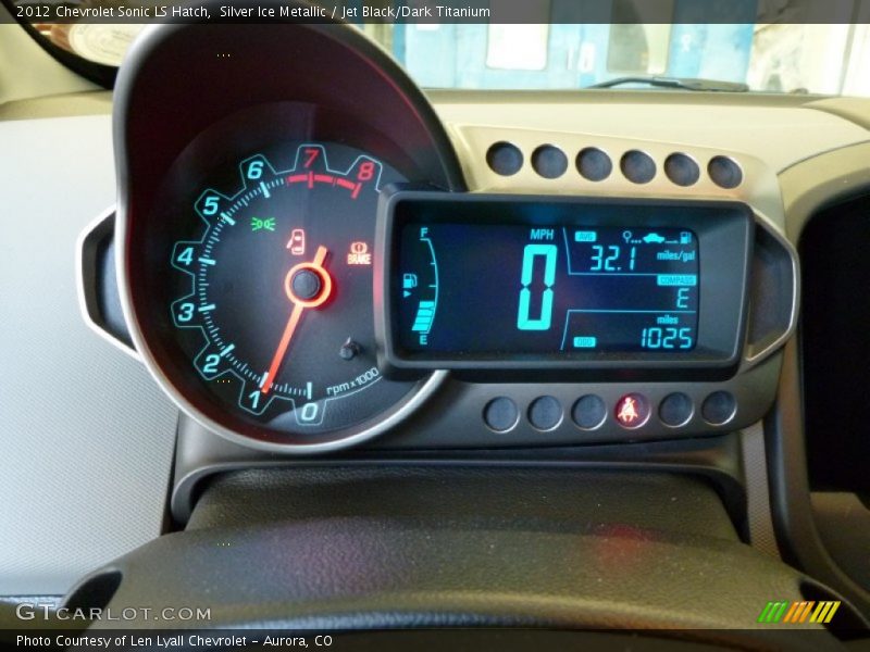 Silver Ice Metallic / Jet Black/Dark Titanium 2012 Chevrolet Sonic LS Hatch