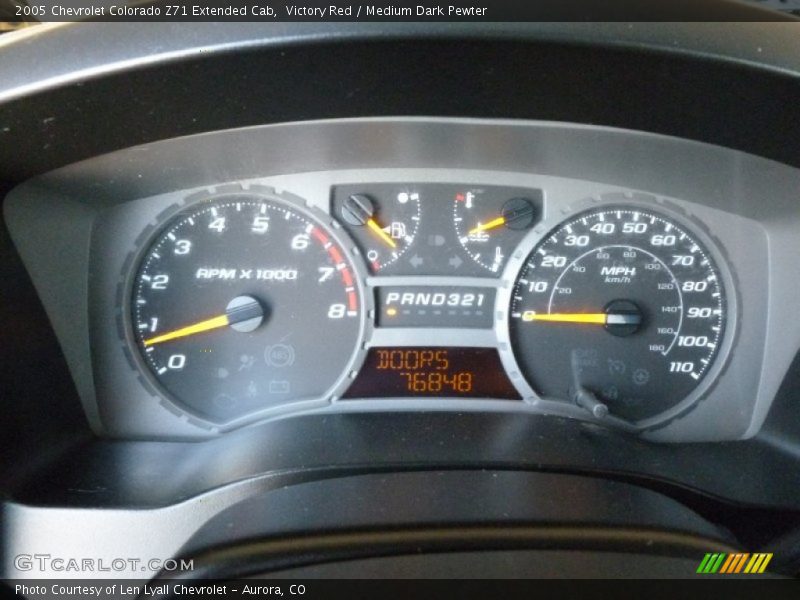 Victory Red / Medium Dark Pewter 2005 Chevrolet Colorado Z71 Extended Cab