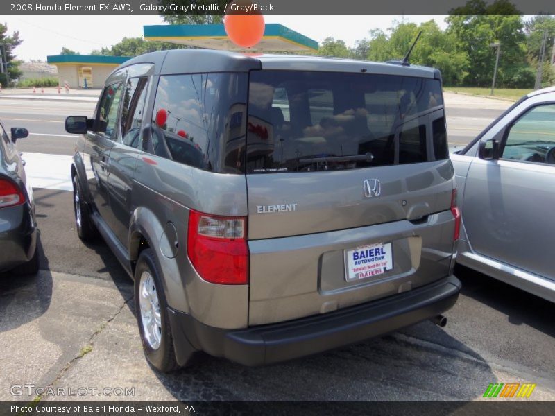 Galaxy Gray Metallic / Gray/Black 2008 Honda Element EX AWD