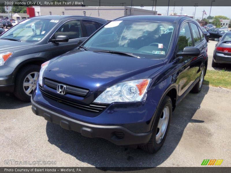 Royal Blue Pearl / Black 2009 Honda CR-V LX