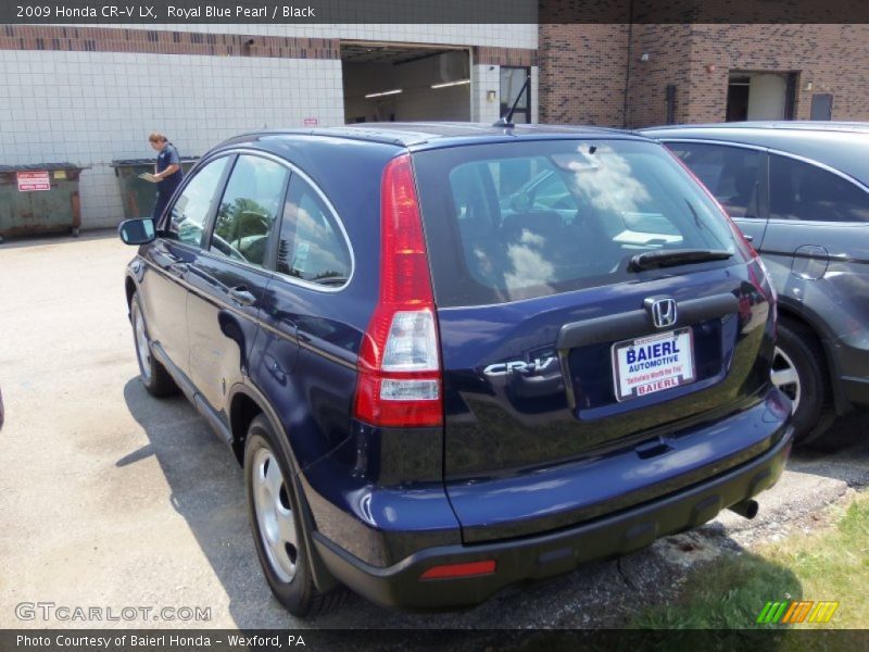 Royal Blue Pearl / Black 2009 Honda CR-V LX