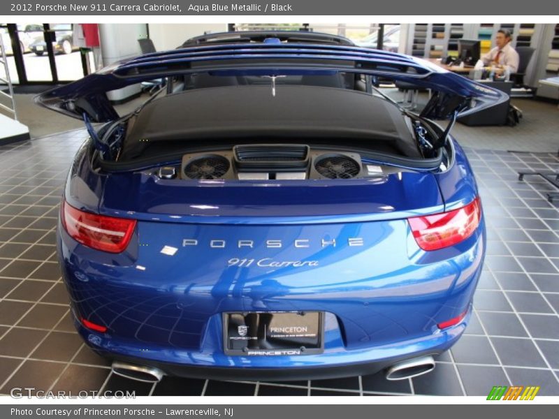 Aqua Blue Metallic / Black 2012 Porsche New 911 Carrera Cabriolet