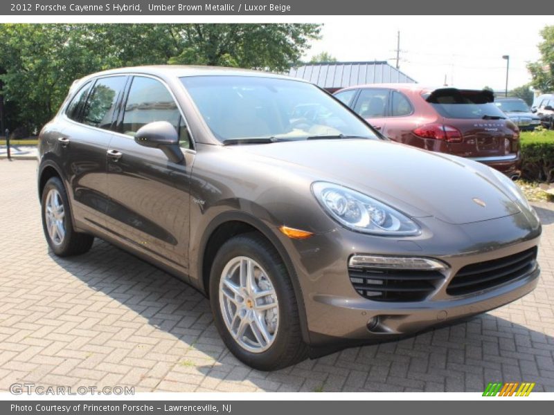 Umber Brown Metallic / Luxor Beige 2012 Porsche Cayenne S Hybrid