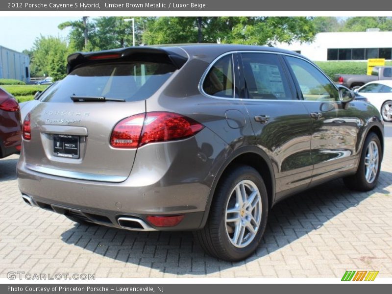 Umber Brown Metallic / Luxor Beige 2012 Porsche Cayenne S Hybrid