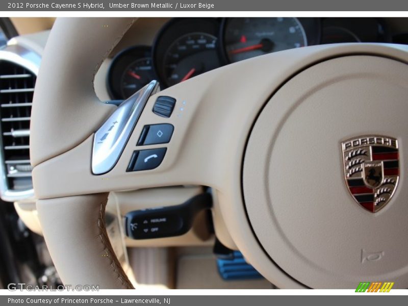 Umber Brown Metallic / Luxor Beige 2012 Porsche Cayenne S Hybrid