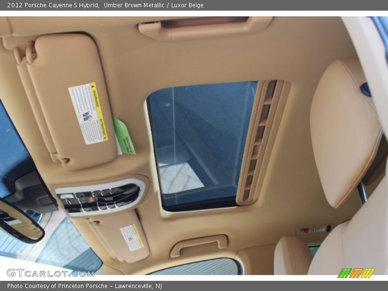Umber Brown Metallic / Luxor Beige 2012 Porsche Cayenne S Hybrid