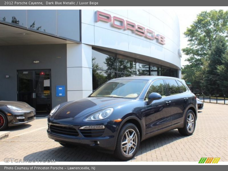 Dark Blue Metallic / Luxor Beige 2012 Porsche Cayenne