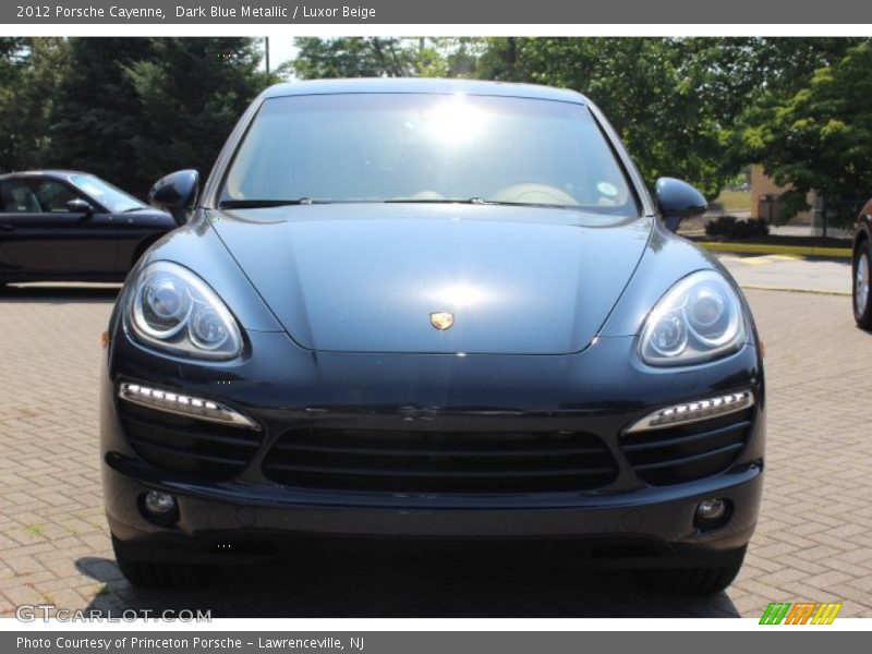 Dark Blue Metallic / Luxor Beige 2012 Porsche Cayenne