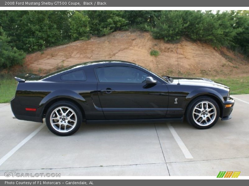 Black / Black 2008 Ford Mustang Shelby GT500 Coupe