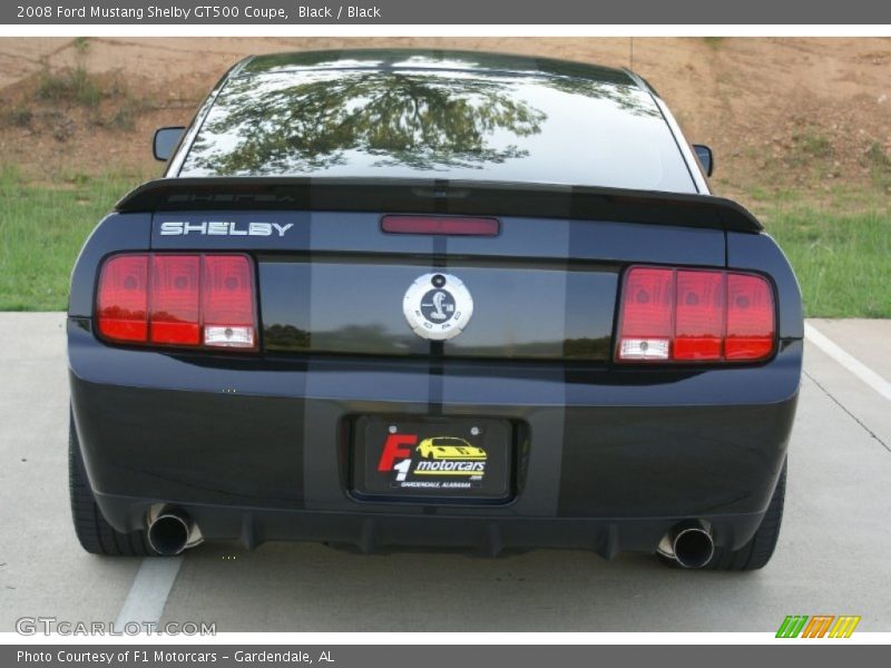 Black / Black 2008 Ford Mustang Shelby GT500 Coupe