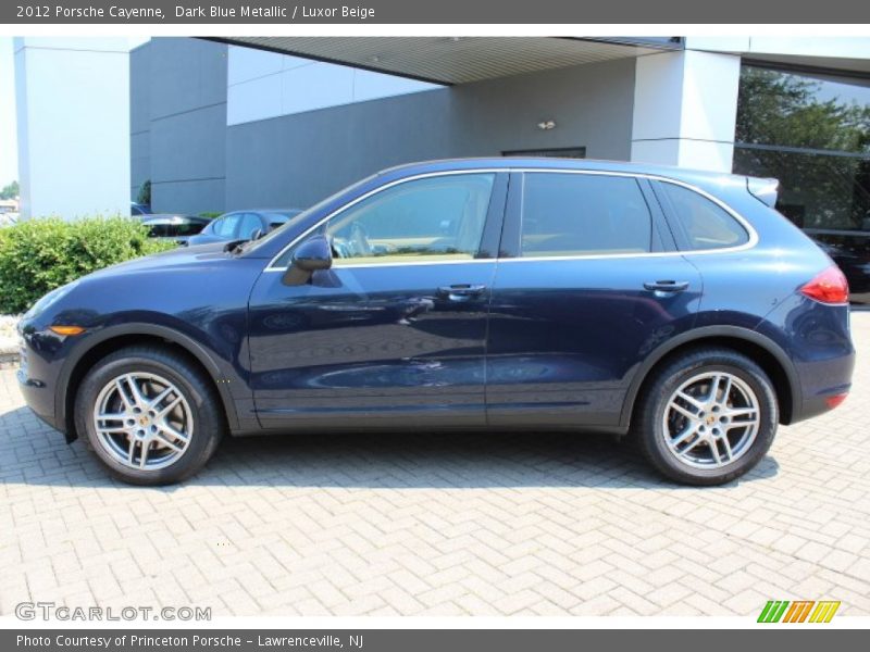 Dark Blue Metallic / Luxor Beige 2012 Porsche Cayenne