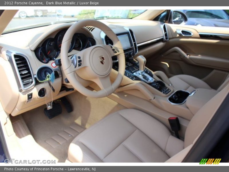Dark Blue Metallic / Luxor Beige 2012 Porsche Cayenne