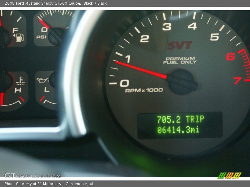 Black / Black 2008 Ford Mustang Shelby GT500 Coupe