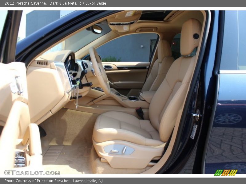 Dark Blue Metallic / Luxor Beige 2012 Porsche Cayenne