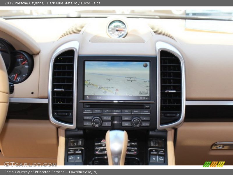 Dark Blue Metallic / Luxor Beige 2012 Porsche Cayenne