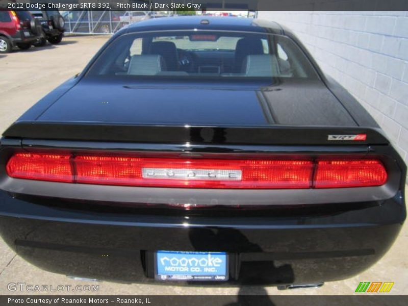 Pitch Black / Dark Slate Gray 2012 Dodge Challenger SRT8 392