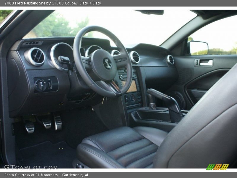  2008 Mustang Shelby GT500 Coupe Black Interior