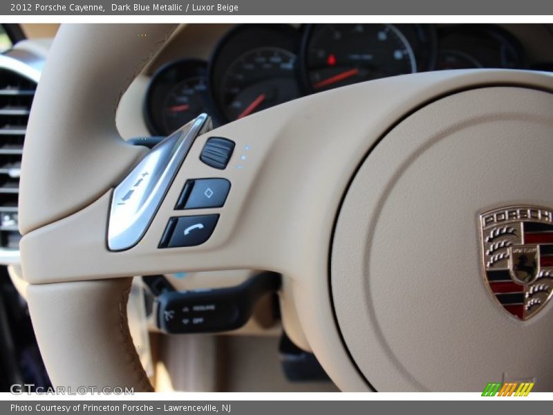 Dark Blue Metallic / Luxor Beige 2012 Porsche Cayenne