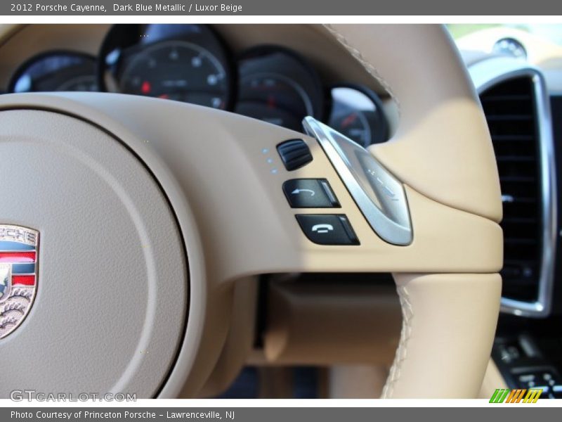 Dark Blue Metallic / Luxor Beige 2012 Porsche Cayenne
