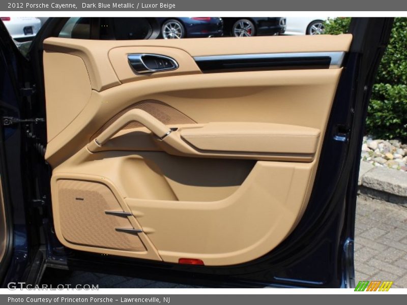 Dark Blue Metallic / Luxor Beige 2012 Porsche Cayenne