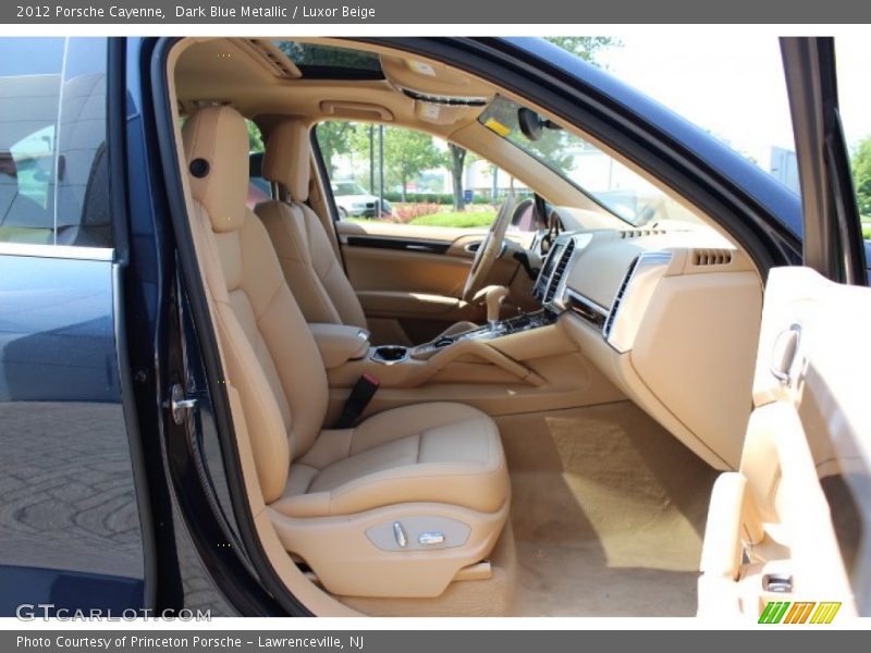Dark Blue Metallic / Luxor Beige 2012 Porsche Cayenne