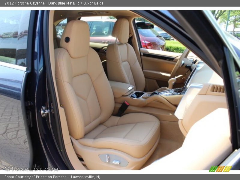 Dark Blue Metallic / Luxor Beige 2012 Porsche Cayenne