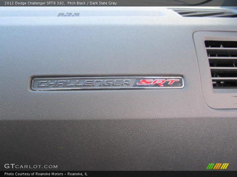 Pitch Black / Dark Slate Gray 2012 Dodge Challenger SRT8 392