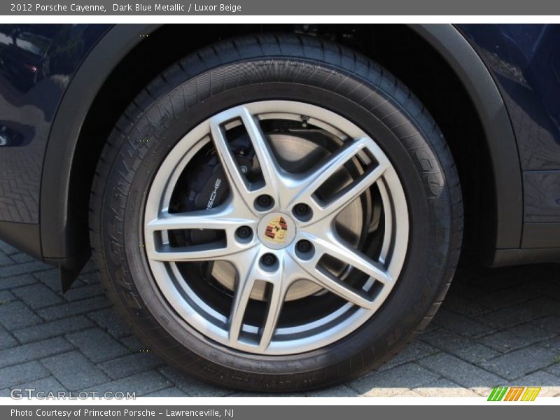Dark Blue Metallic / Luxor Beige 2012 Porsche Cayenne
