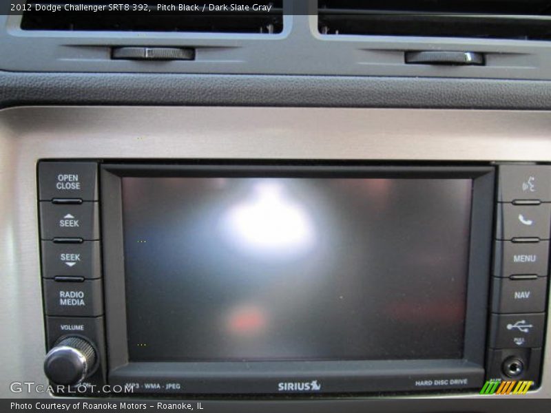 Pitch Black / Dark Slate Gray 2012 Dodge Challenger SRT8 392