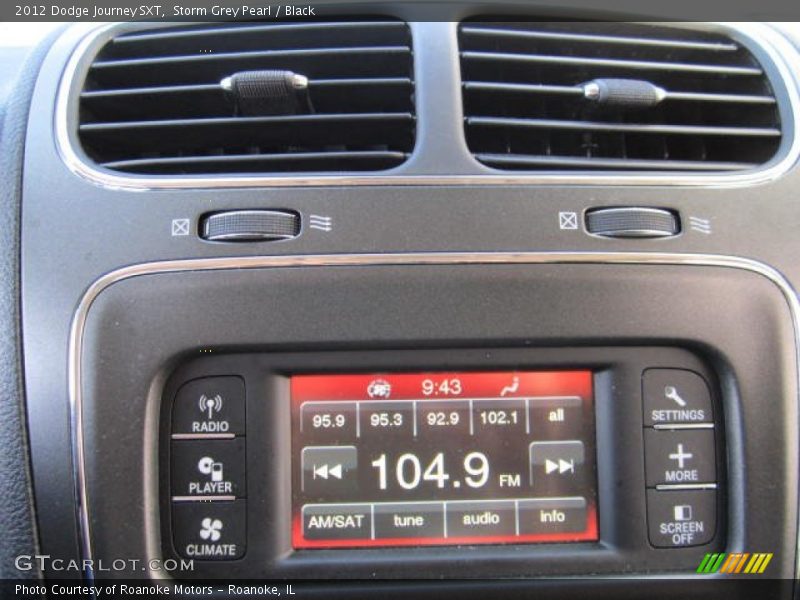 Storm Grey Pearl / Black 2012 Dodge Journey SXT