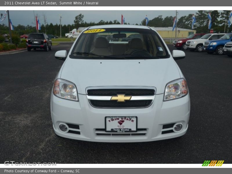 Summit White / Neutral 2011 Chevrolet Aveo LT Sedan