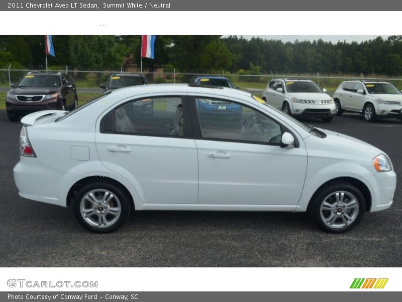 Summit White / Neutral 2011 Chevrolet Aveo LT Sedan