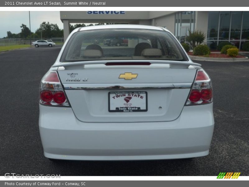 Summit White / Neutral 2011 Chevrolet Aveo LT Sedan