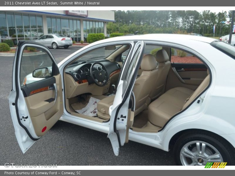 Summit White / Neutral 2011 Chevrolet Aveo LT Sedan