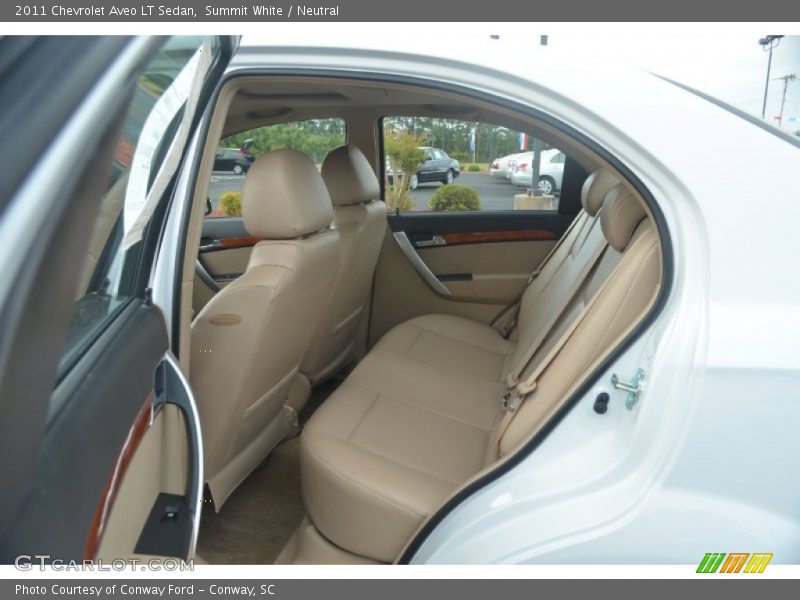 Summit White / Neutral 2011 Chevrolet Aveo LT Sedan