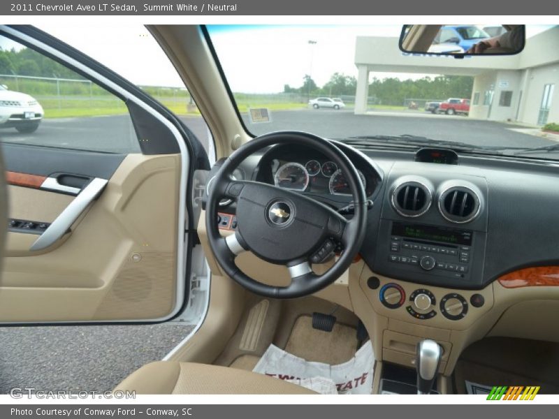 Summit White / Neutral 2011 Chevrolet Aveo LT Sedan