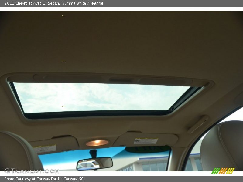 Summit White / Neutral 2011 Chevrolet Aveo LT Sedan