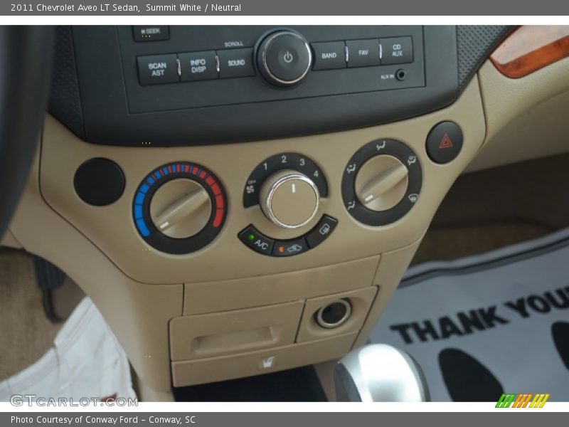 Summit White / Neutral 2011 Chevrolet Aveo LT Sedan