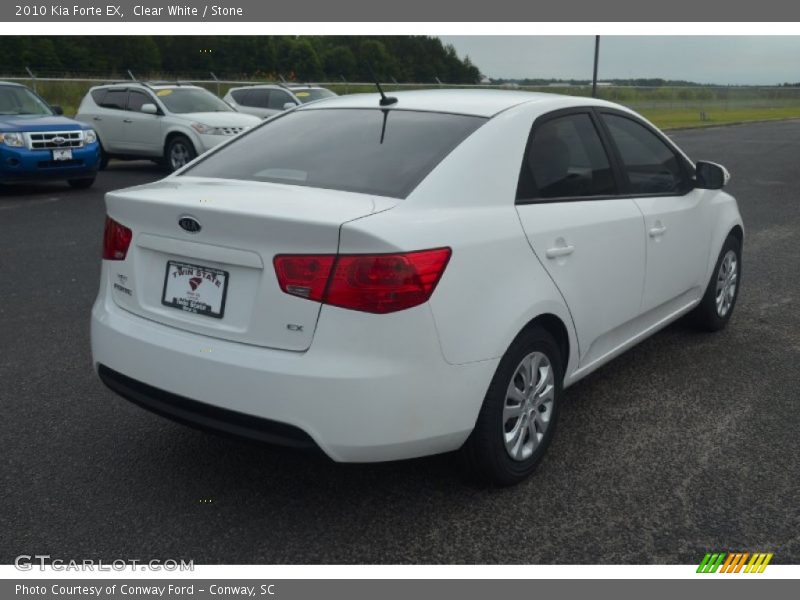 Clear White / Stone 2010 Kia Forte EX